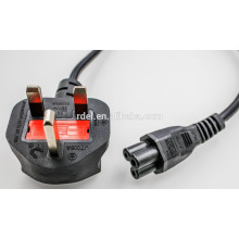 UK standard laptop power cable